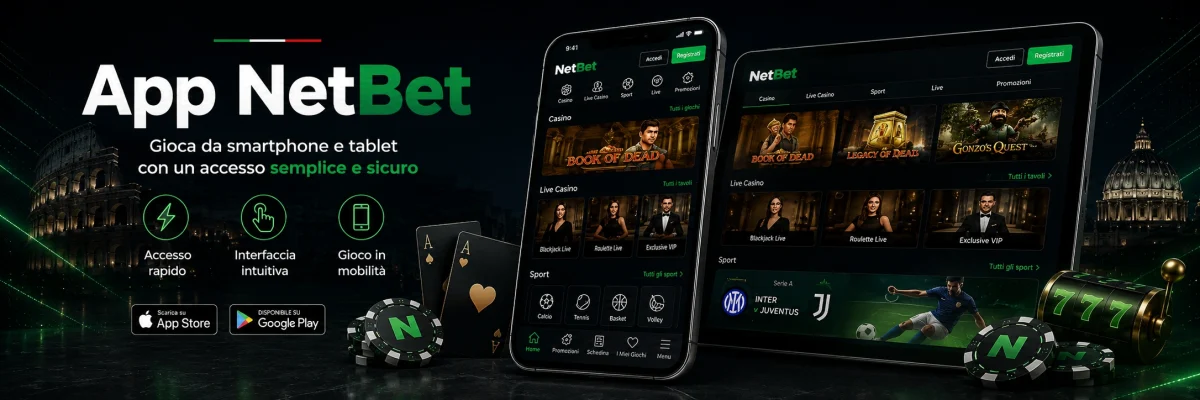 App NetBet gioco sicuro e veloce